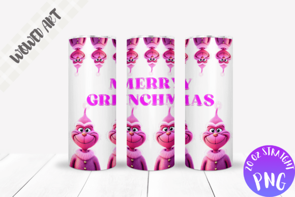 Christmas 20oz Skinny Tumbler Wrap Graphics