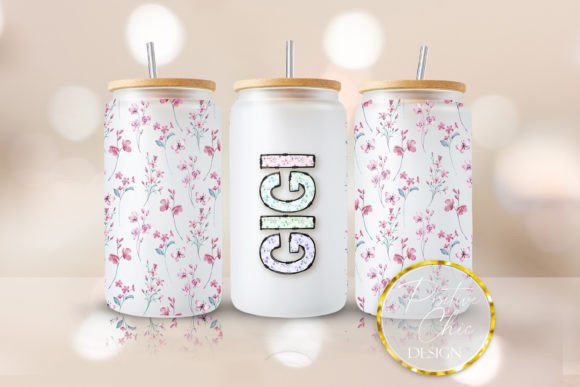 Floral Gigi Graphics for Crafts: 16 Oz Libbey Can Wrap UVDTF Review