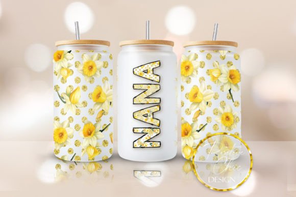 Floral Nana Graphics for Crafts