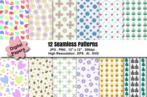 SEAMLESS PATTERNED DIGITAL PAPER: Graphics & Patterns for Brand Consistency