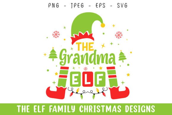 The Grandma Elf Merry Christmas Designs: Graphics for Crafts