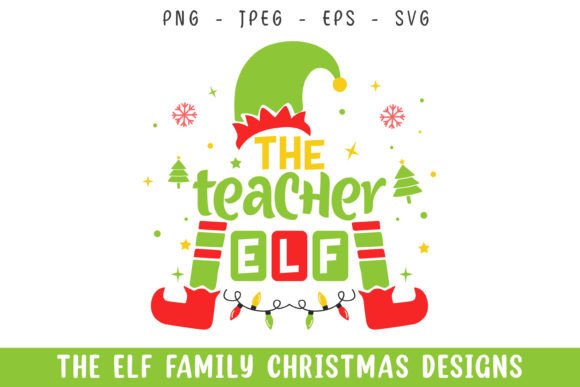The Teacher Elf Merry Christmas Designs: Graphics for Crafts