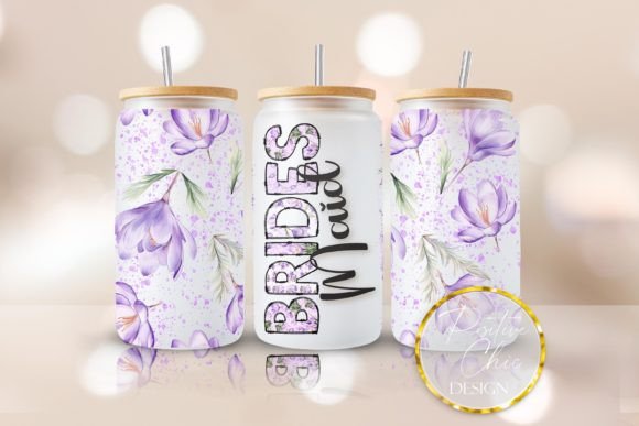Wedding Bridesmaid Libbey Glass Wrap PNG: Graphics for Crafts